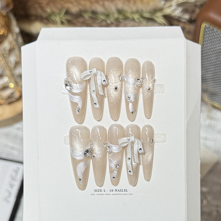 Decorative Stiletto Press-On Nail Art Kit Stornfield