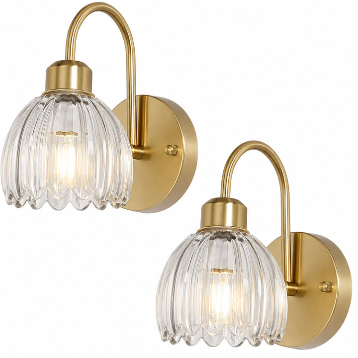 Vintage-Inspired Glass Wall Sconce
