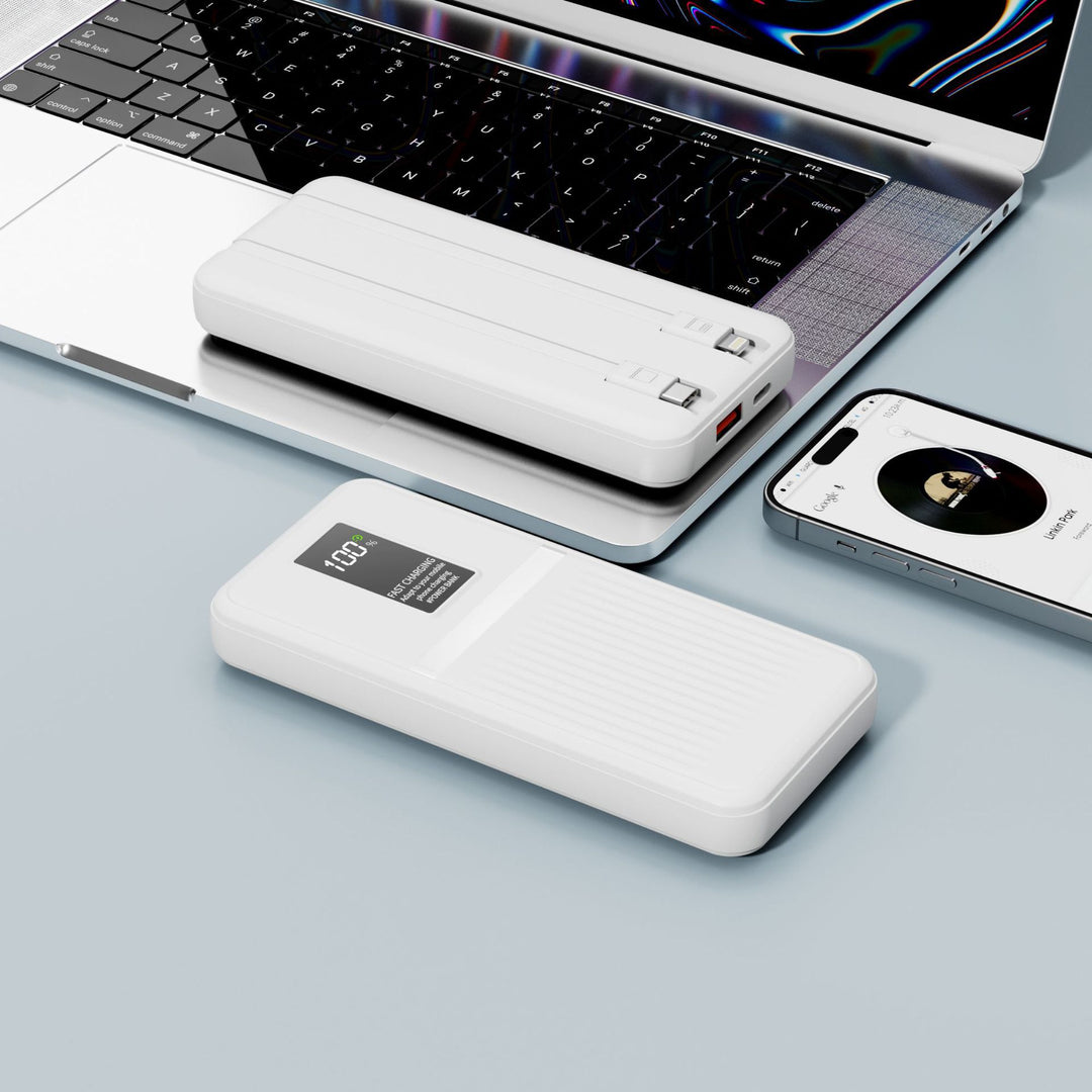Portable power bank with state-of-the-art fast charging technology and digital display Stornfield