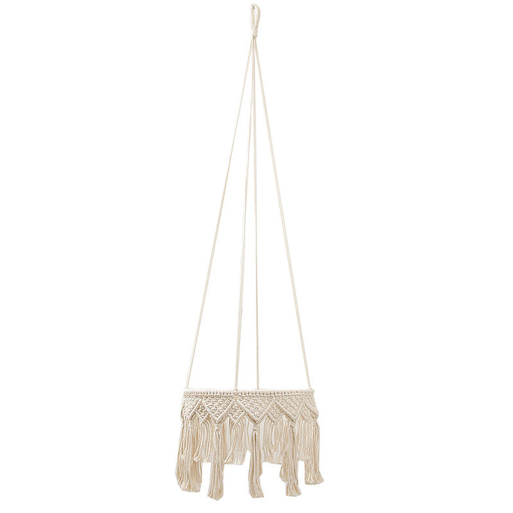 Macrame Hanging Plant Holder with Decorative Fringe Stornfield