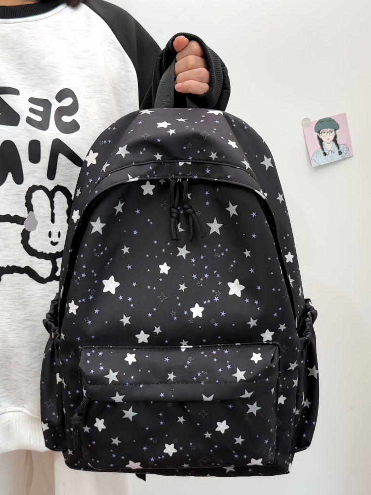 Star Print Casual Backpack Stornfield