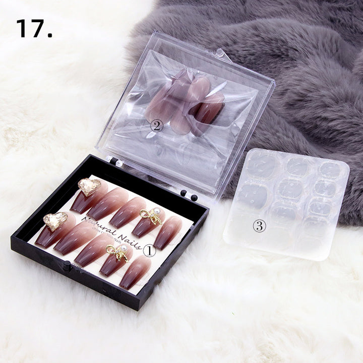 Elegant Pre-Designed Press-On Nail Set Stornfield