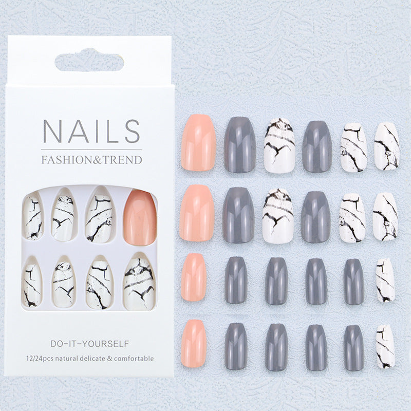 Artistic Graphic Press-On Nail Set Stornfield