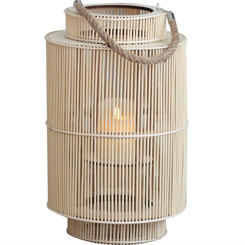 Decorative lantern made of woven material Stornfield