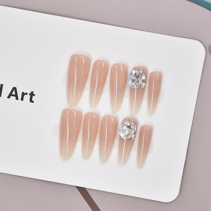Glamorous Heart-Themed Press-On Nail Set Stornfield