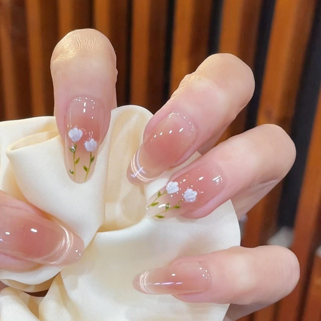 Glossy Gel Press-On Nail Set