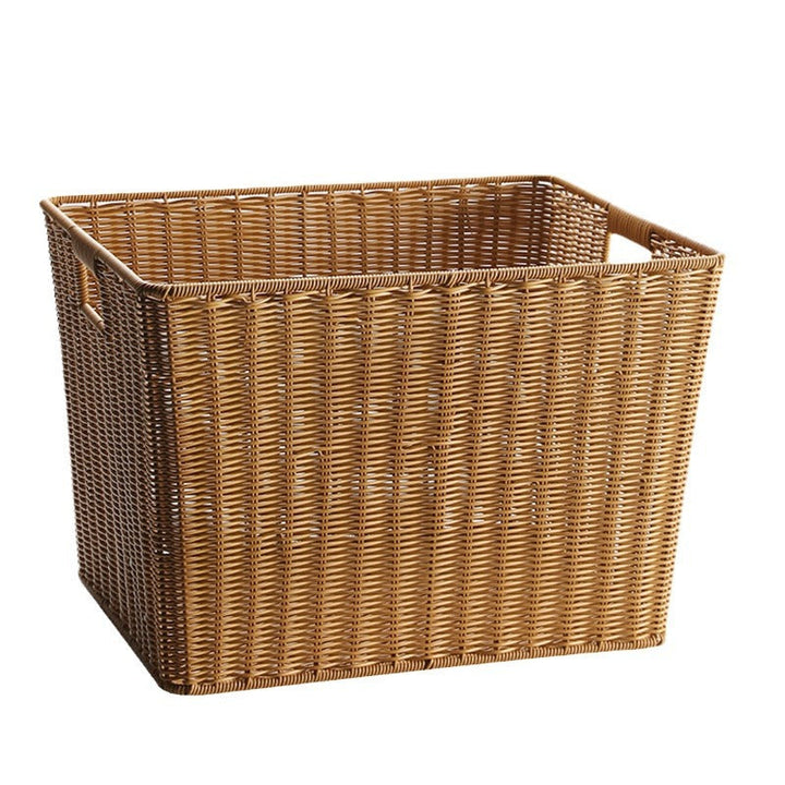 Rectangular Woven Storage Bin with Ergonomic Handles Stornfield