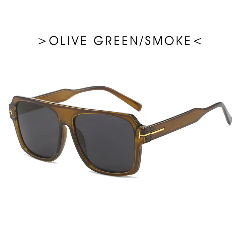 Women's square sunglasses with stylish, transparent frame Stornfield