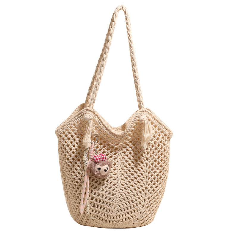 Woven Straw Beach Bag