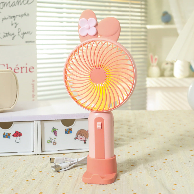 Ladies Portable Hand Fan with USB Connection and LED Lighting Stornfield