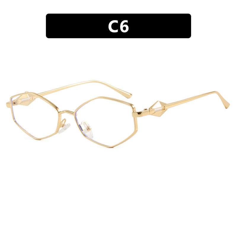 Women's geometric sunglasses with protective UV filter and high-end metal frame Stornfield