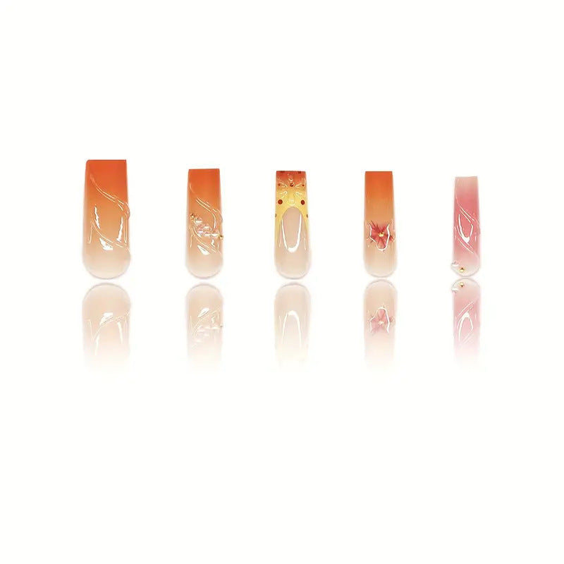 Artistic Floral Press-On Nail Extensions Stornfield 1787913766