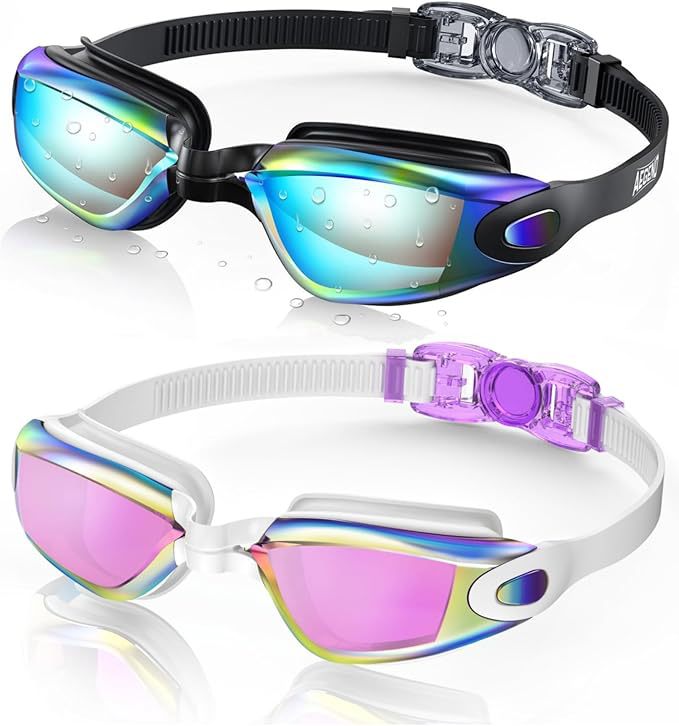 Swim goggles with adjustable head strap and anti-fog technology Stornfield