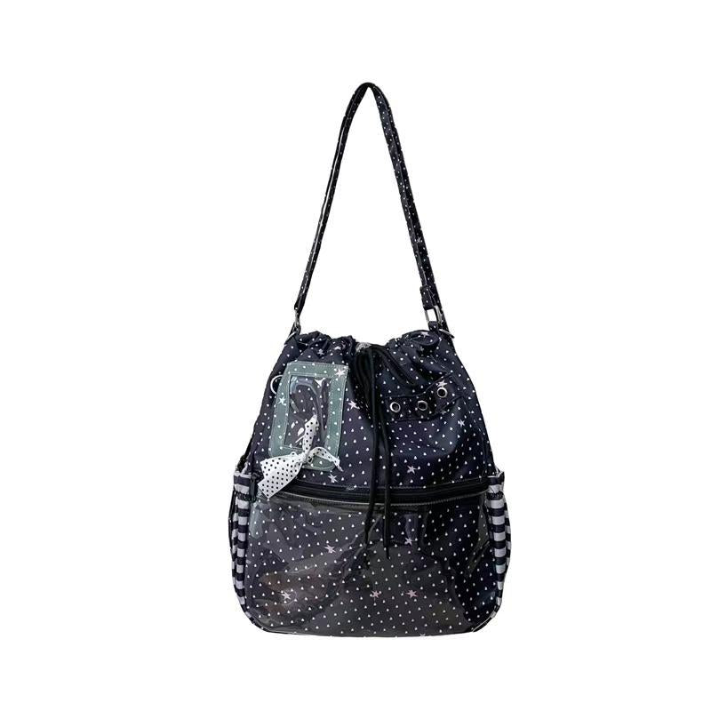 Shoulder bag with practical compartments and playful design Stornfield