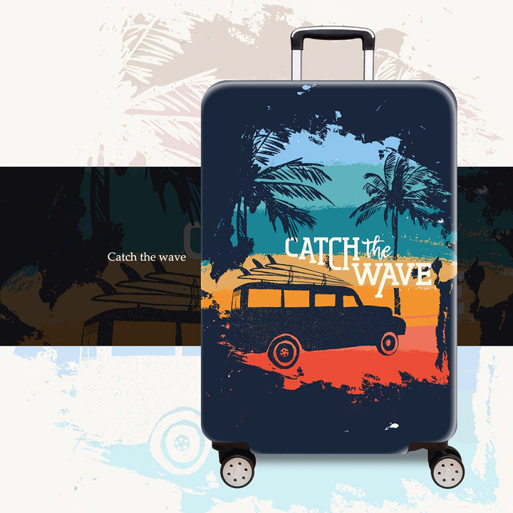Women's hard-shell suitcase with extraordinary beach motif Stornfield