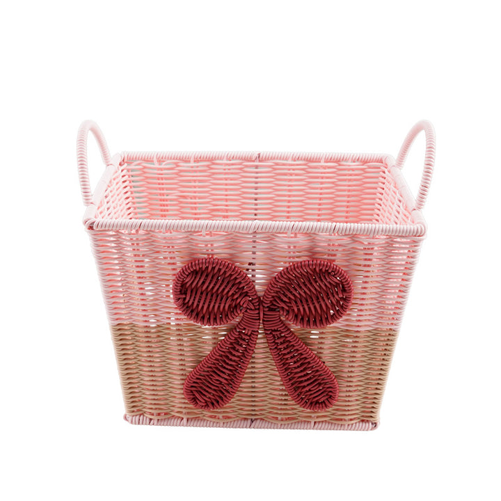 Decorative Woven Storage Basket with Bow Design Stornfield