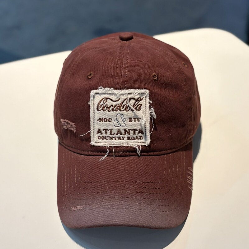 Unisex Vintage-Inspired Distressed Cap Stornfield