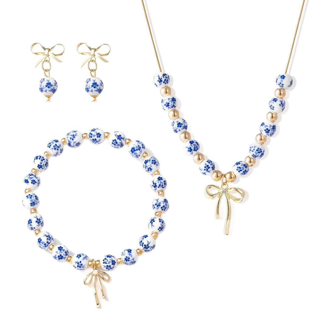 Floral Beaded Charm Bracelet Stornfield