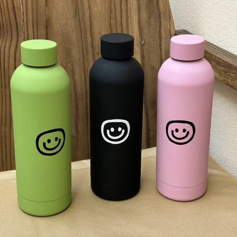 Women's insulated bottle with creative smiley design Stornfield