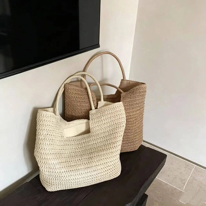 Shopping net with handwoven design Stornfield