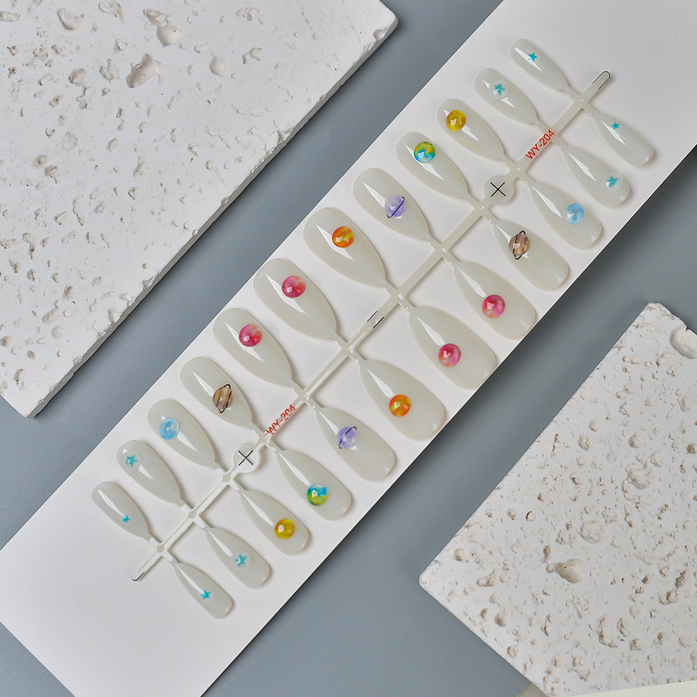 Artistic Press-On Nail Art Set Stornfield