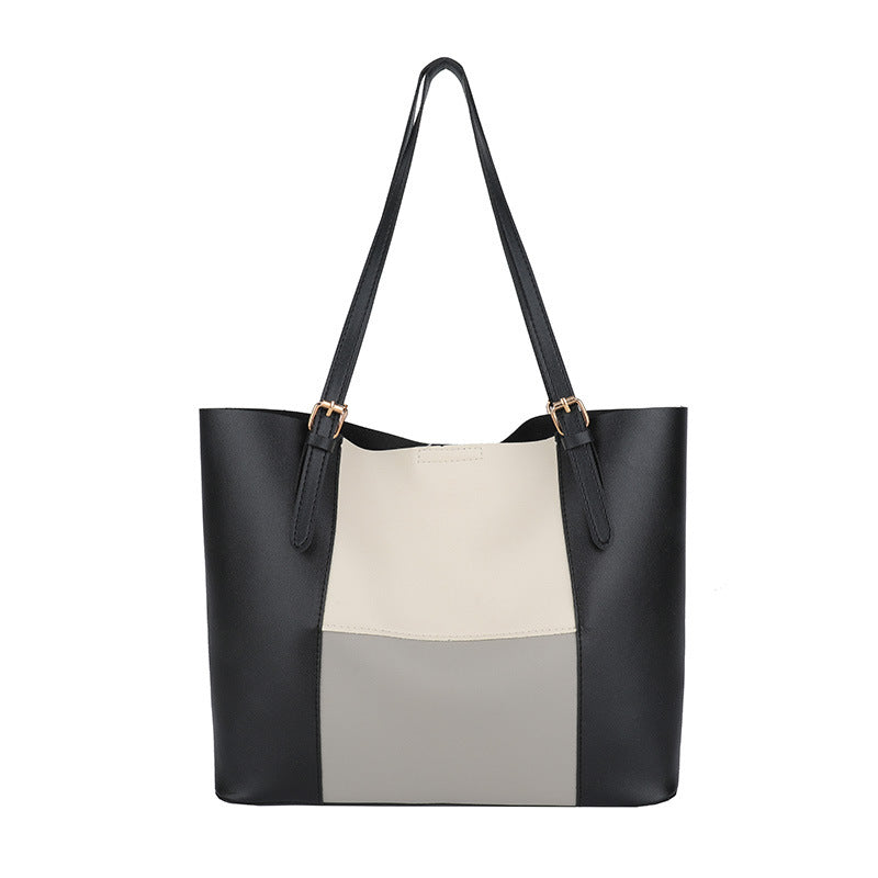 Versatile Color Block Tote Bag Stornfield