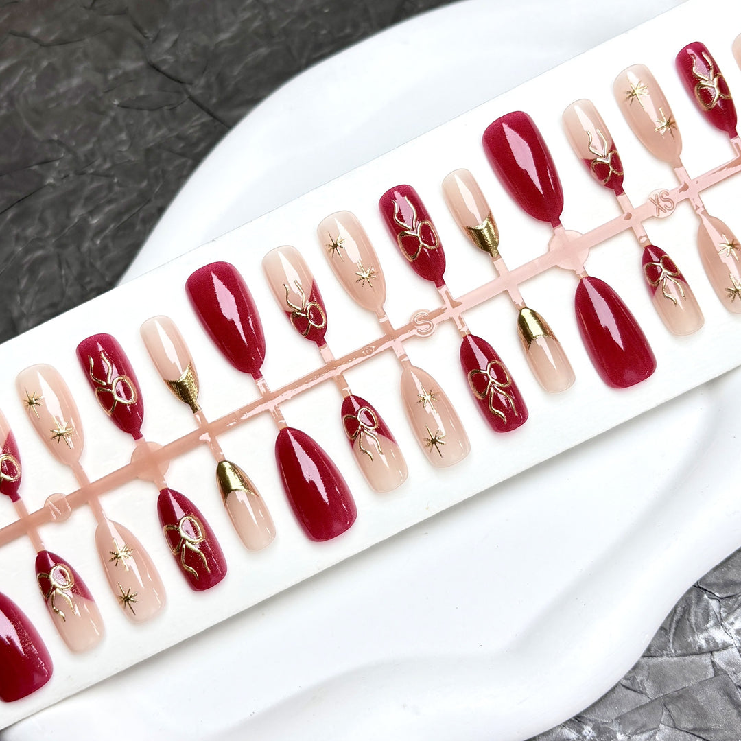 Glamorous Press-On Nail Art Set 1790745710