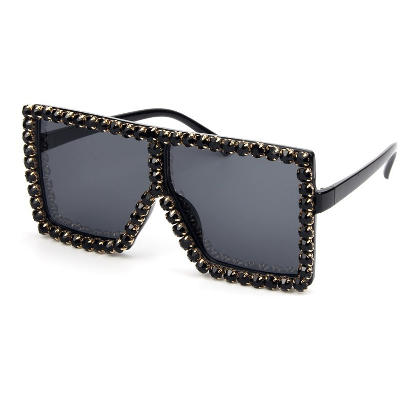 Women's oversized sunglasses with sparkly crystal frame Stornfield