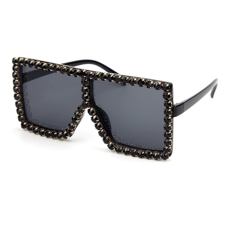 Women's oversized sunglasses with sparkly crystal frame Stornfield