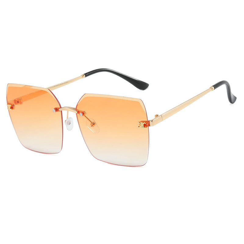 Women's square sunglasses in modern design with delicate metal frame Stornfield