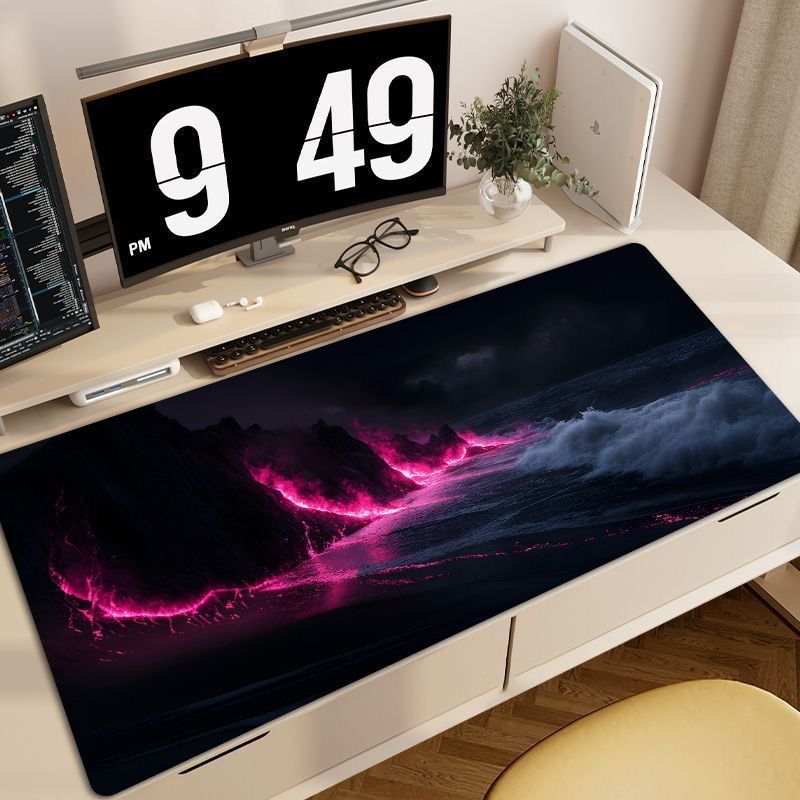 Artistic Ocean Wave Mouse Pad