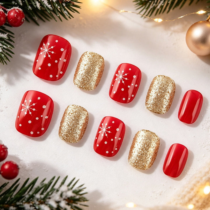 Winter-Themed Gel Nail Art Set Stornfield