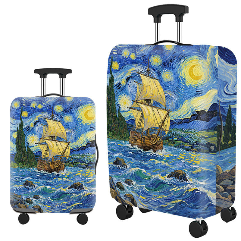 Tropical Leaf Print Hard Shell Luggage Stornfield