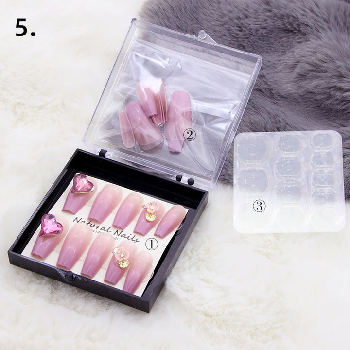 Elegant Pre-Designed Press-On Nail Set Stornfield