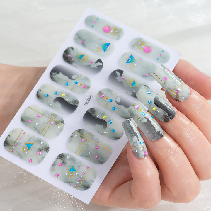 Festive Decorative Nail Art Sheet