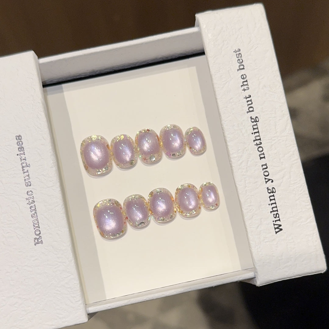 High-quality artificial nail tips with shimmering effect Stornfield
