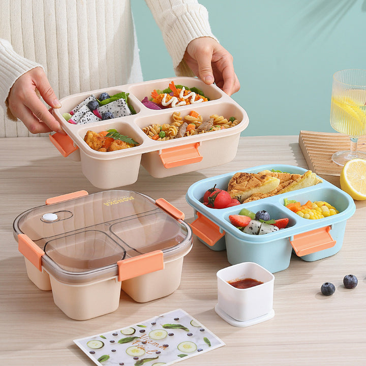 Multi-Sectional Food Storage Container with Airtight Seal