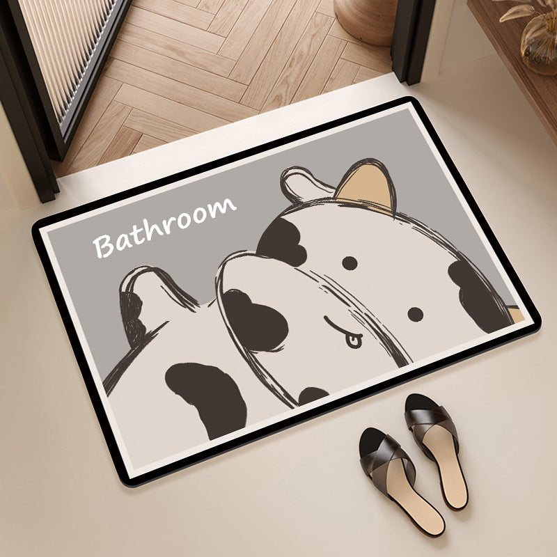 Cute Cartoon Bear-Themed Bath Mat Stornfield
