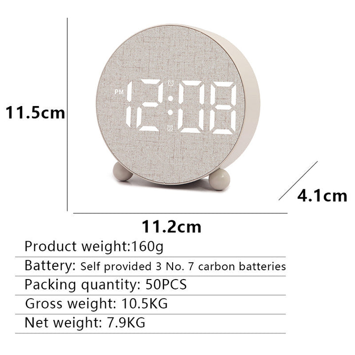 Digital Alarm Clock with Large LED Display and Temperature Display Stornfield