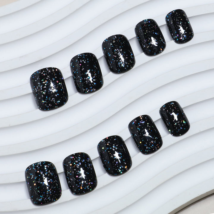 Sparkling Glitter Press-On Nails Stornfield