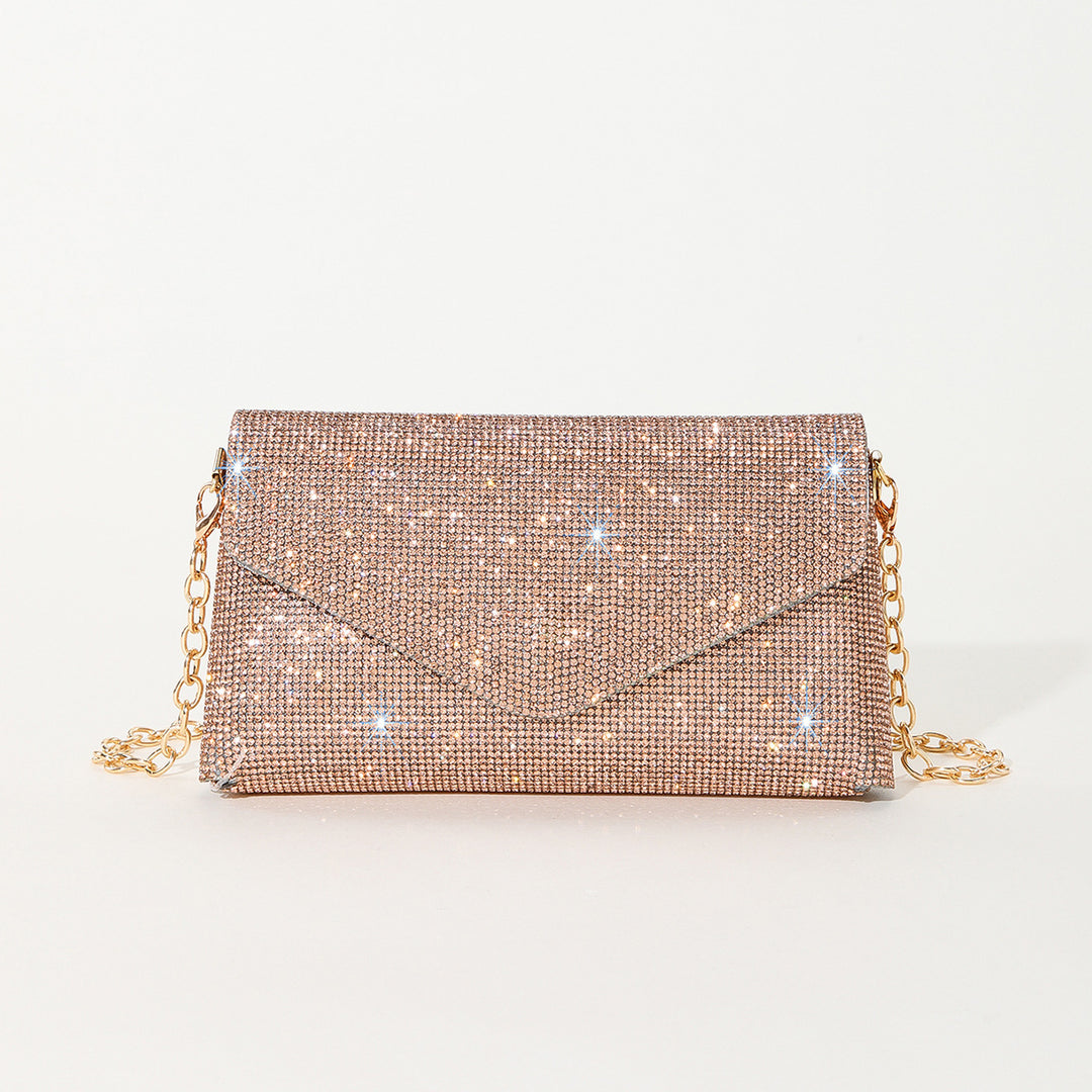 Rhinestone-Studded Evening Clutch