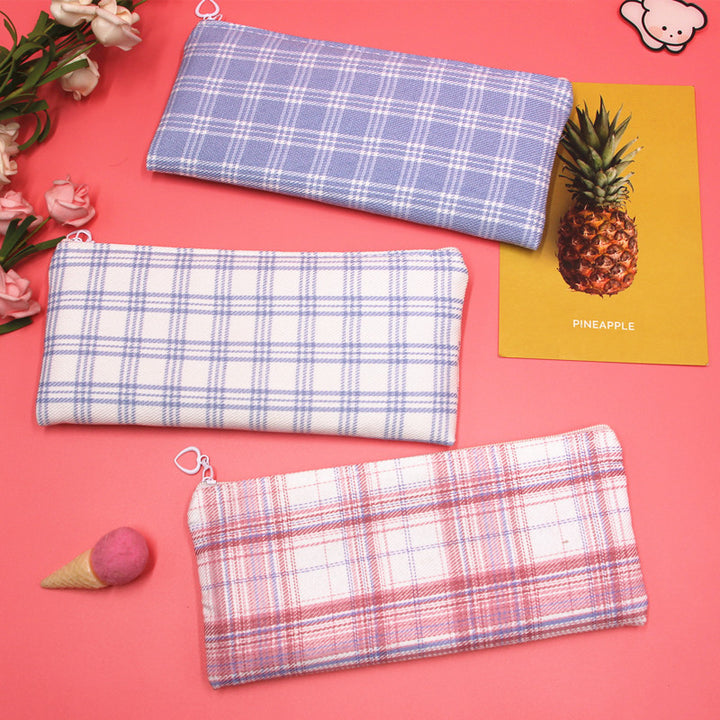 Stylish Plaid Pencil Case Stornfield