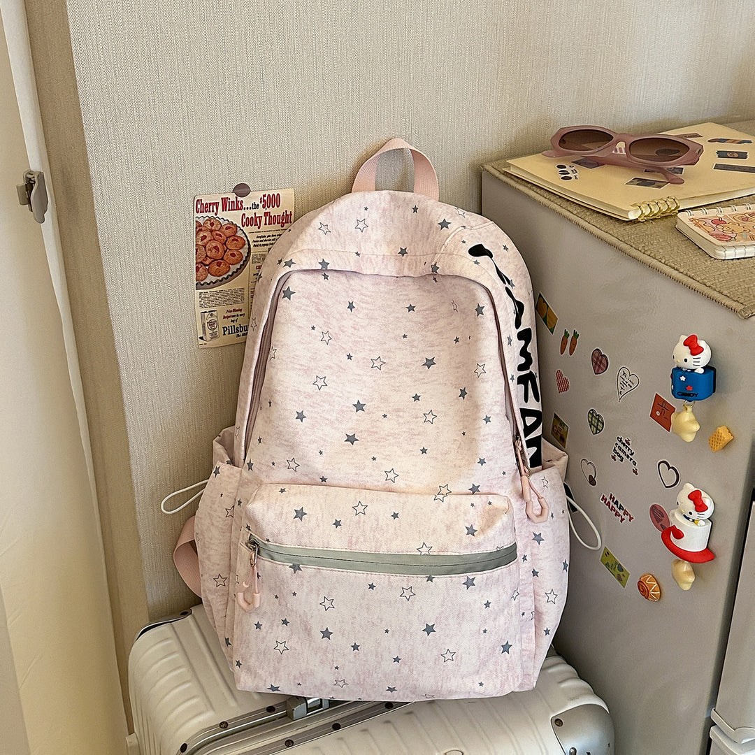 Star-Patterned School Backpack Stornfield