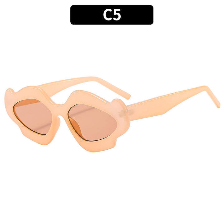 Unique Sculptural Shield Sunglasses