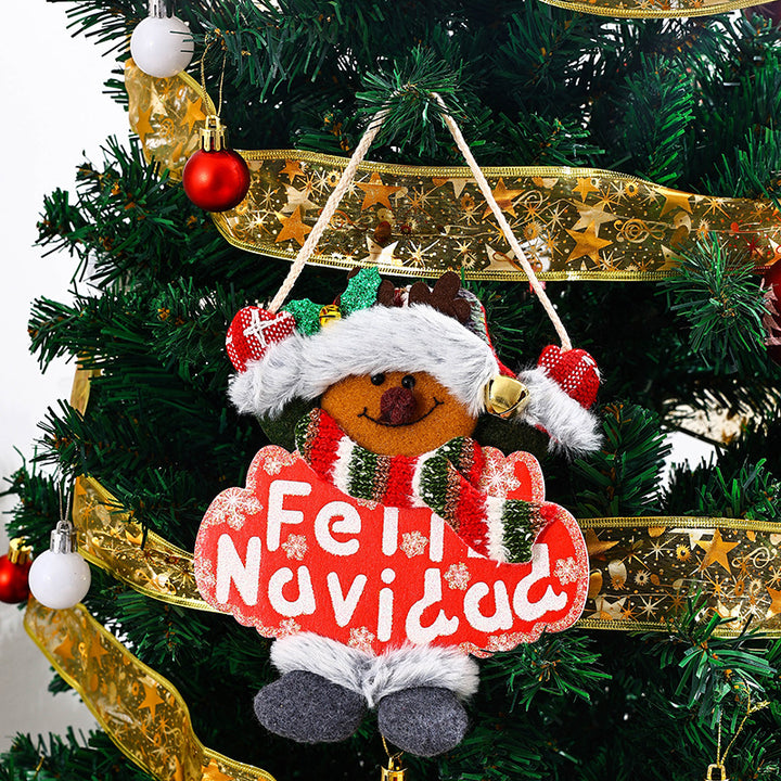 Festive Christmas tree decoration with snowman motif Stornfield