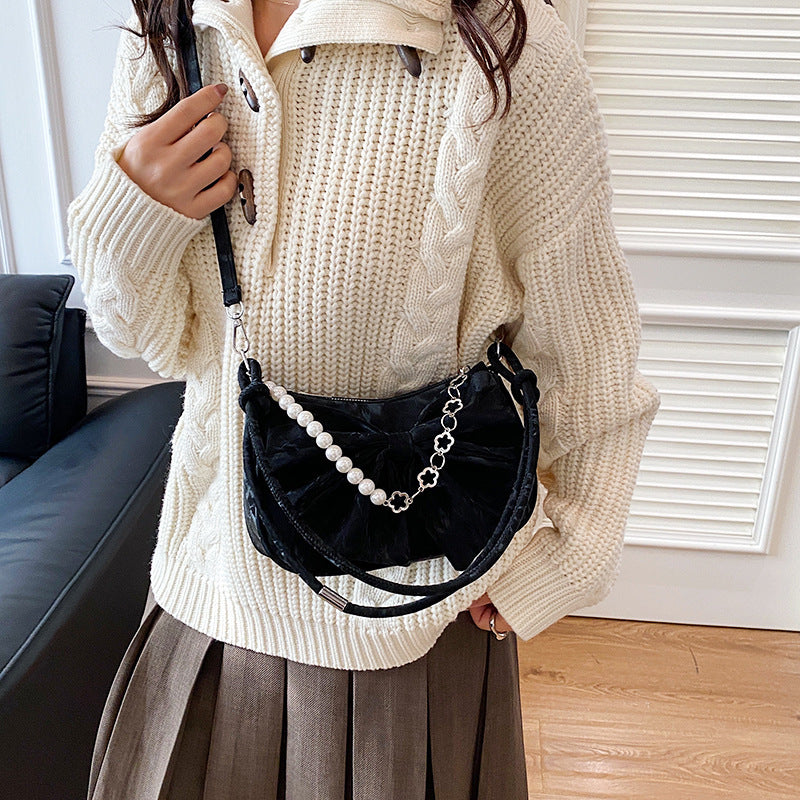 Elegant Bow-Embellished Handbag Stornfield