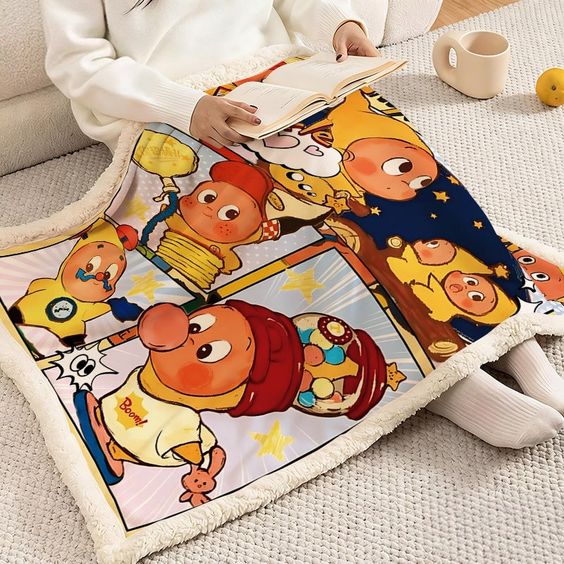 Soft Flannel Cartoon Fleece Blanket
