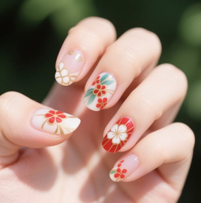 Floral Patterned Nail Art Stornfield