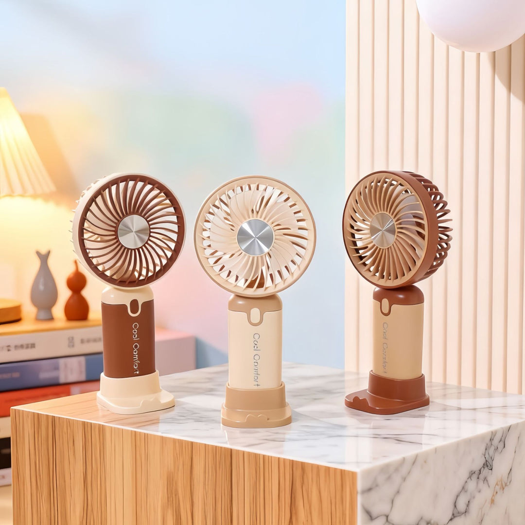 Women's Portable Hand Fan with USB Charging Function Stornfield