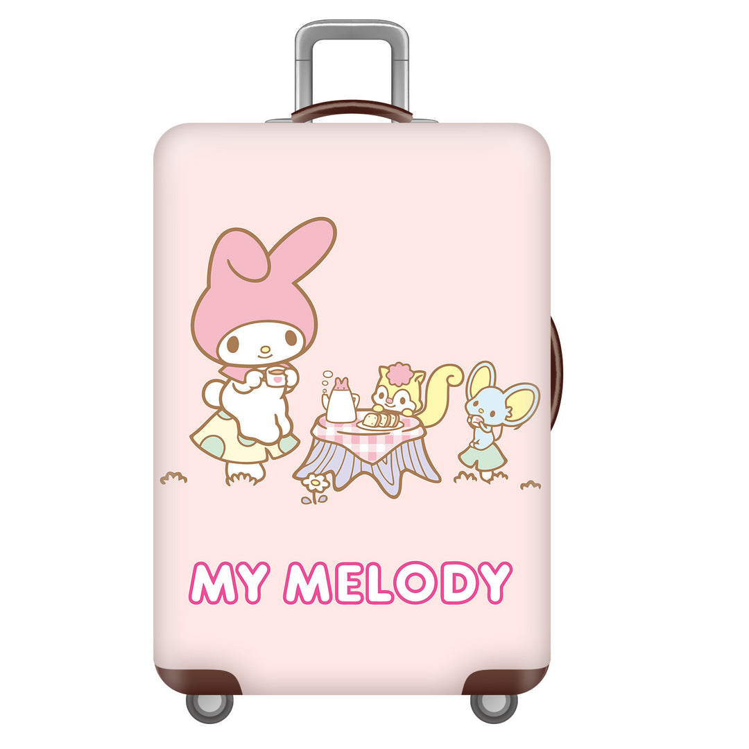 Unisex children's suitcase with reinforced hard shell, telescopic handle and Kuromi motif Stornfield